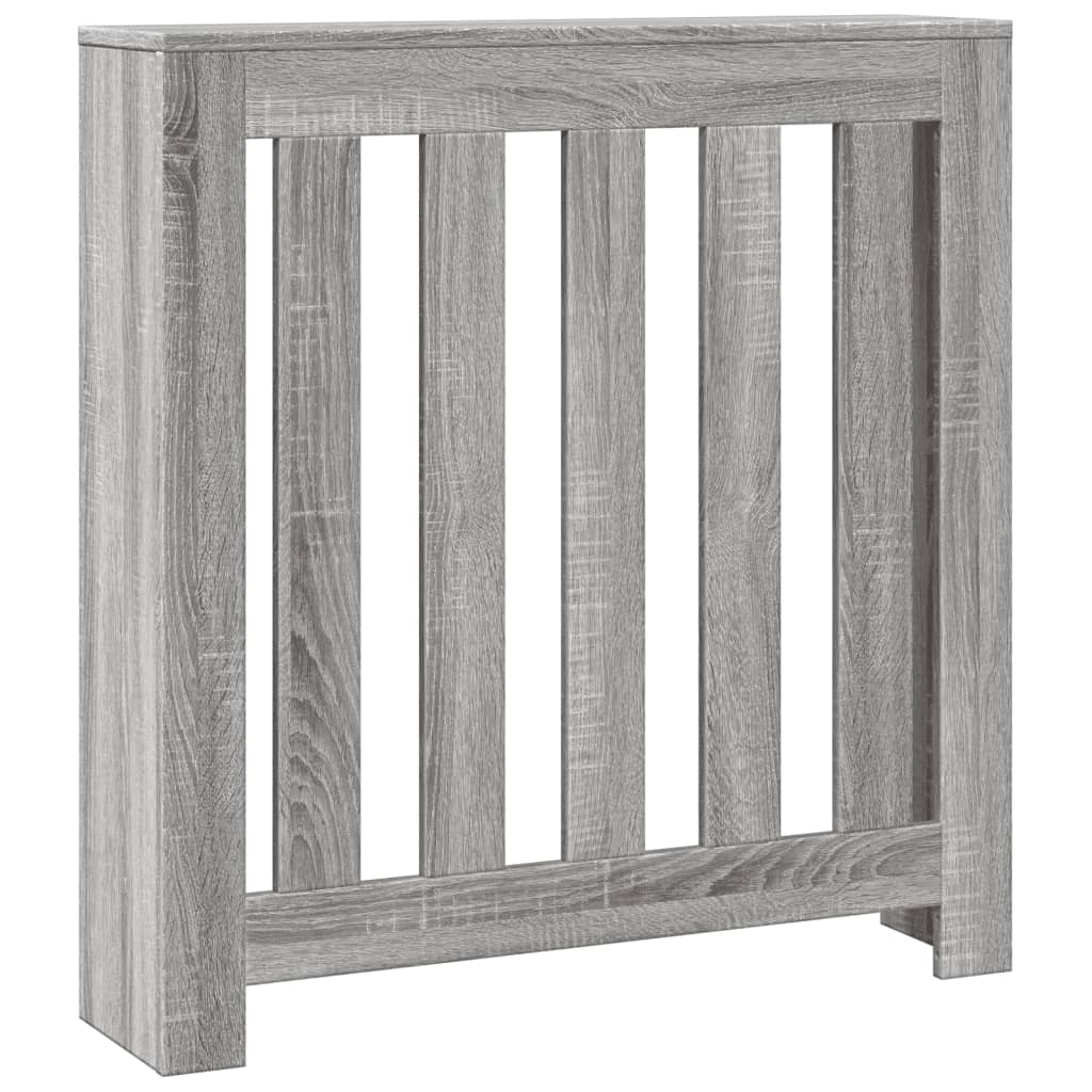 Radiator Cover Grey Sonoma 78x20x82 cm Engineered Wood