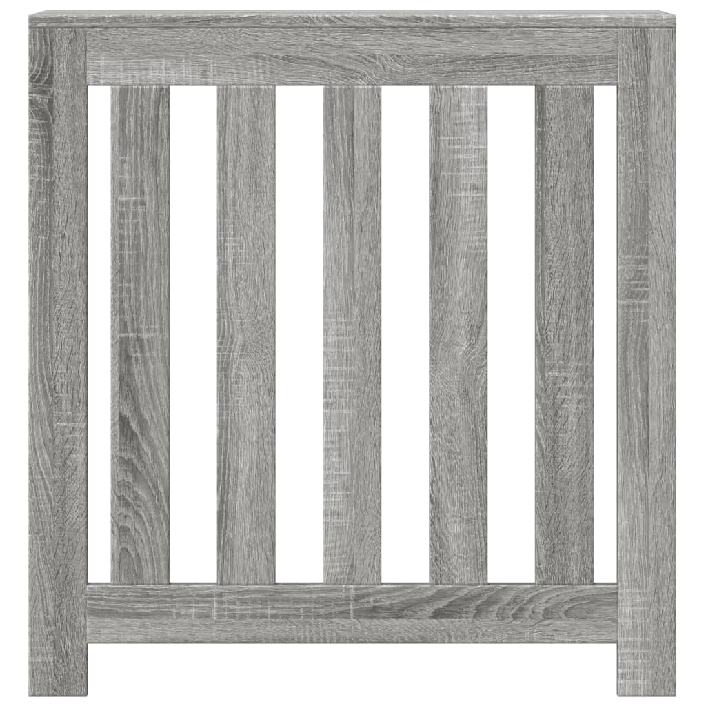 Radiator Cover Grey Sonoma 78x20x82 cm Engineered Wood