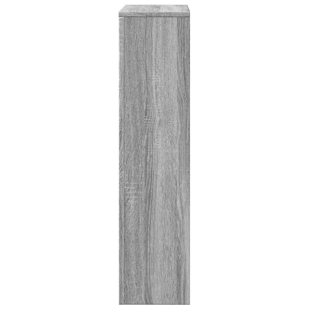 Radiator Cover Grey Sonoma 78x20x82 cm Engineered Wood
