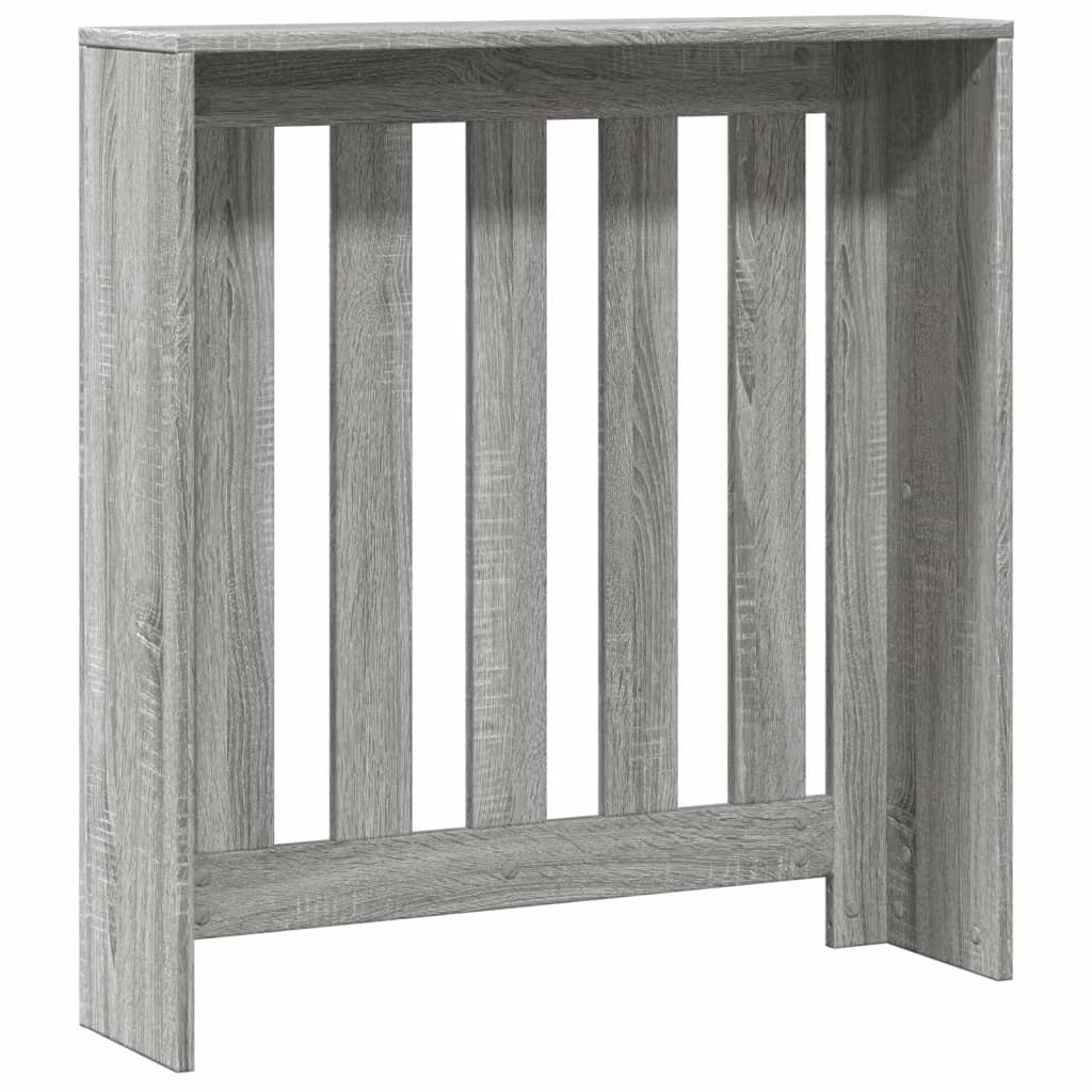 Radiator Cover Grey Sonoma 78x20x82 cm Engineered Wood