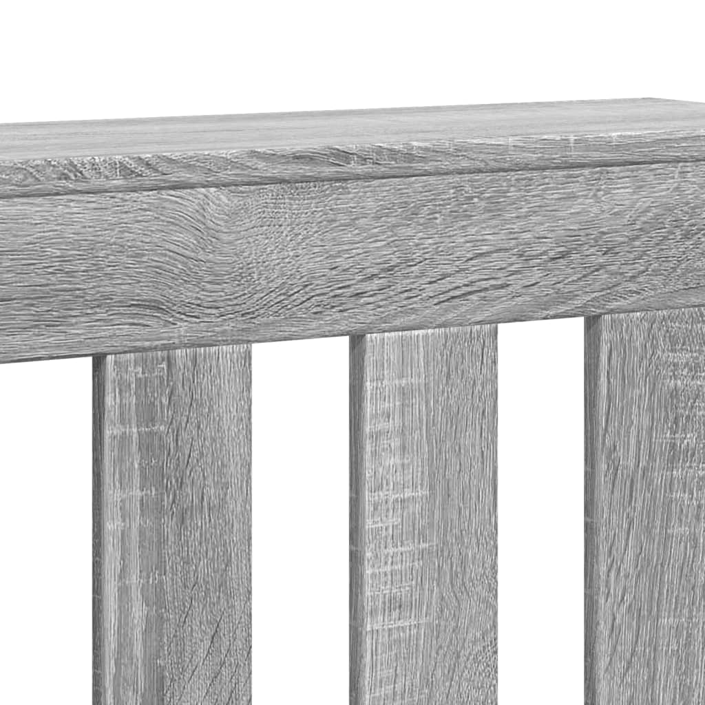 Radiator Cover Grey Sonoma 78x20x82 cm Engineered Wood