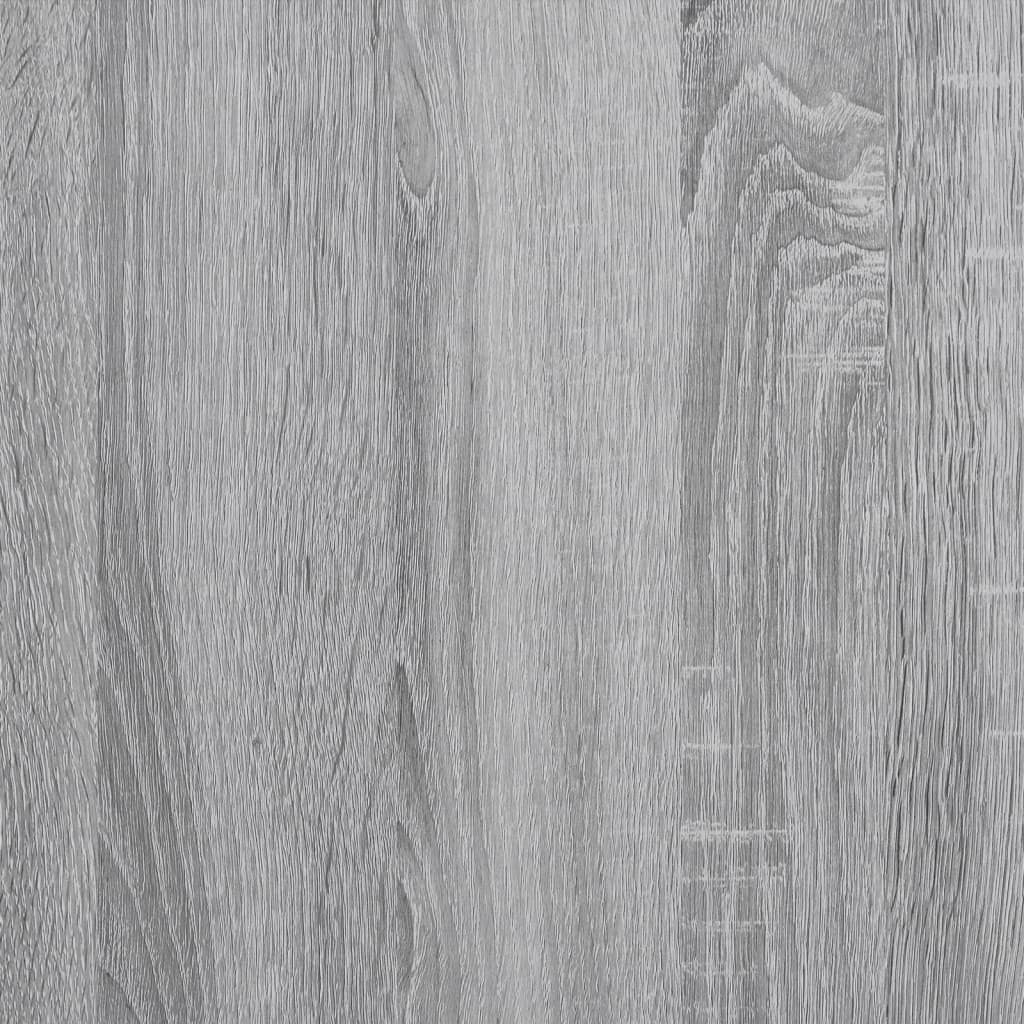 Radiator Cover Grey Sonoma 78x20x82 cm Engineered Wood