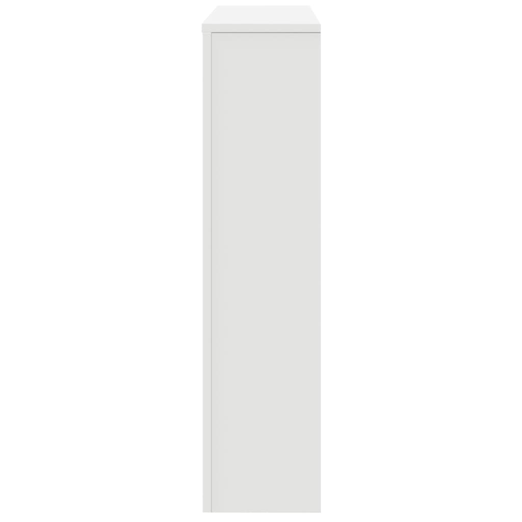 Radiator Cover White 149x20x82 cm Engineered Wood