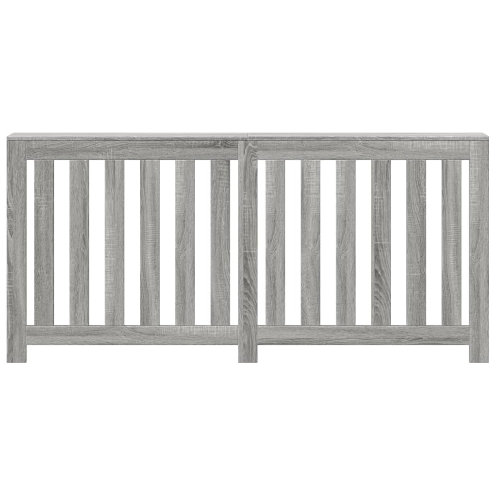 Radiator Cover Grey Sonoma 175x20x82 cm Engineered Wood