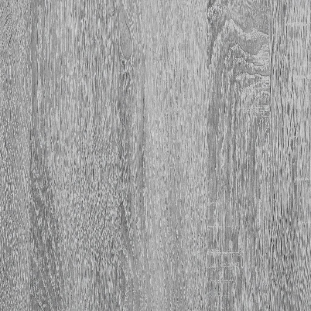 Radiator Cover Grey Sonoma 175x20x82 cm Engineered Wood