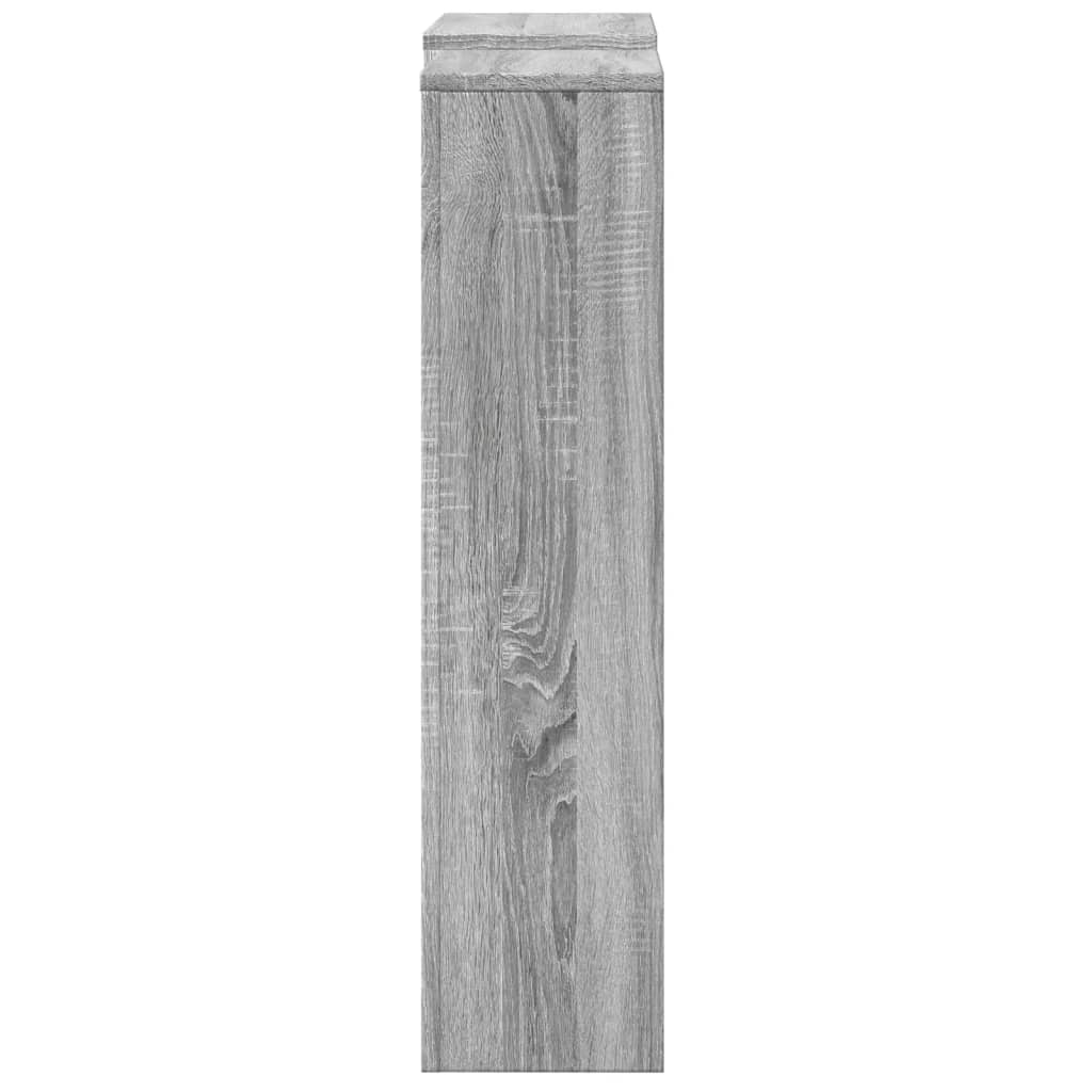 Radiator Cover Grey Sonoma 205x21.5x83.5 cm Engineered Wood