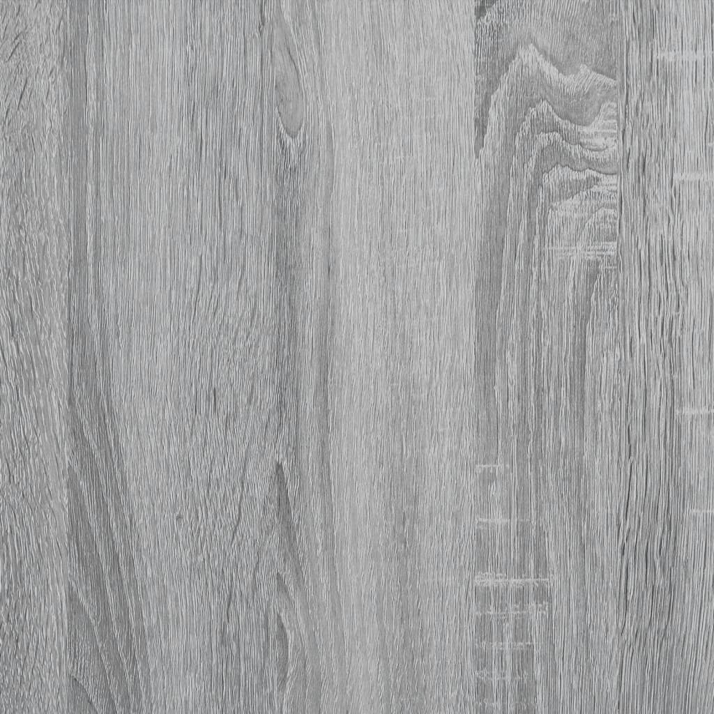 Radiator Cover Grey Sonoma 205x21.5x83.5 cm Engineered Wood