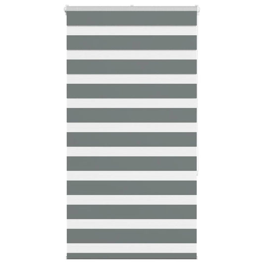 Zebra Blind Dark Grey 80x150 cm Fabric Width 75.9 cm Polyester