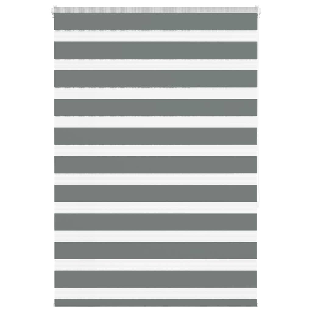 Zebra Blind Dark Grey 105x150 cm Fabric Width 100.9 cm Polyester