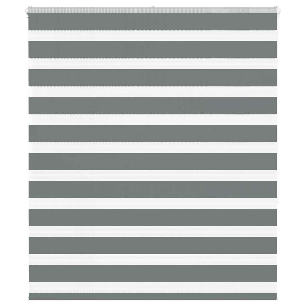 Zebra Blind Dark Grey 120x150 cm Fabric Width 115.9 cm Polyester