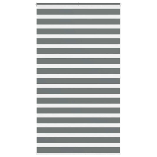 Zebra Blind Dark Grey 135x200 cm Fabric Width 130.9 cm Polyester