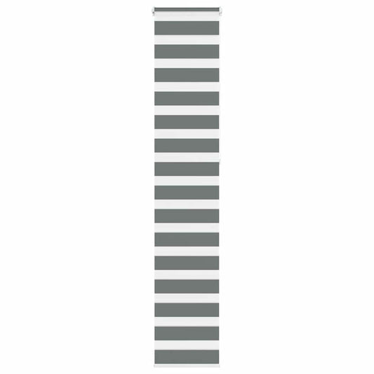Zebra Blind Dark Grey 40x230 cm Fabric Width 35.9 cm Polyester