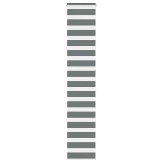 Zebra Blind Dark Grey 45x230 cm Fabric Width 40.9 cm Polyester