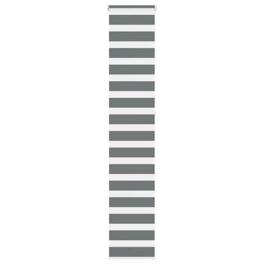 Zebra Blind Dark Grey 50x230 cm Fabric Width 45.9 cm Polyester