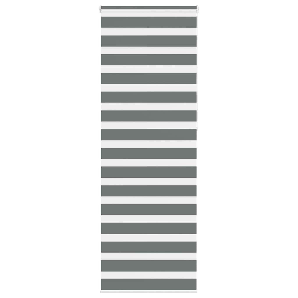 Zebra Blind Dark Grey 70x230 cm Fabric Width 65.9 cm Polyester