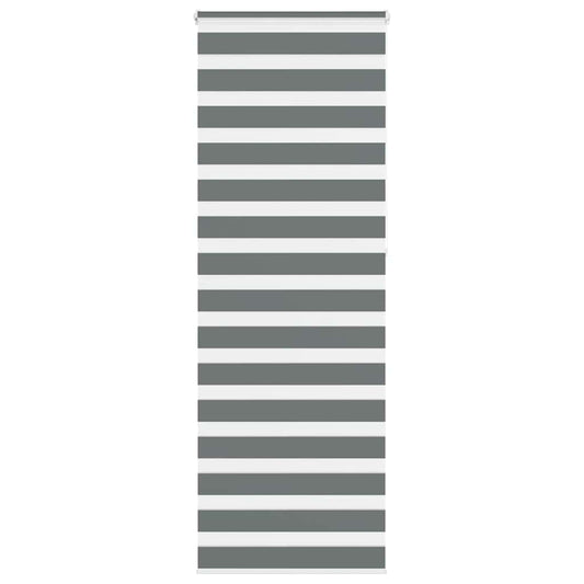 Zebra Blind Dark Grey 85x230 cm Fabric Width 80.9 cm Polyester