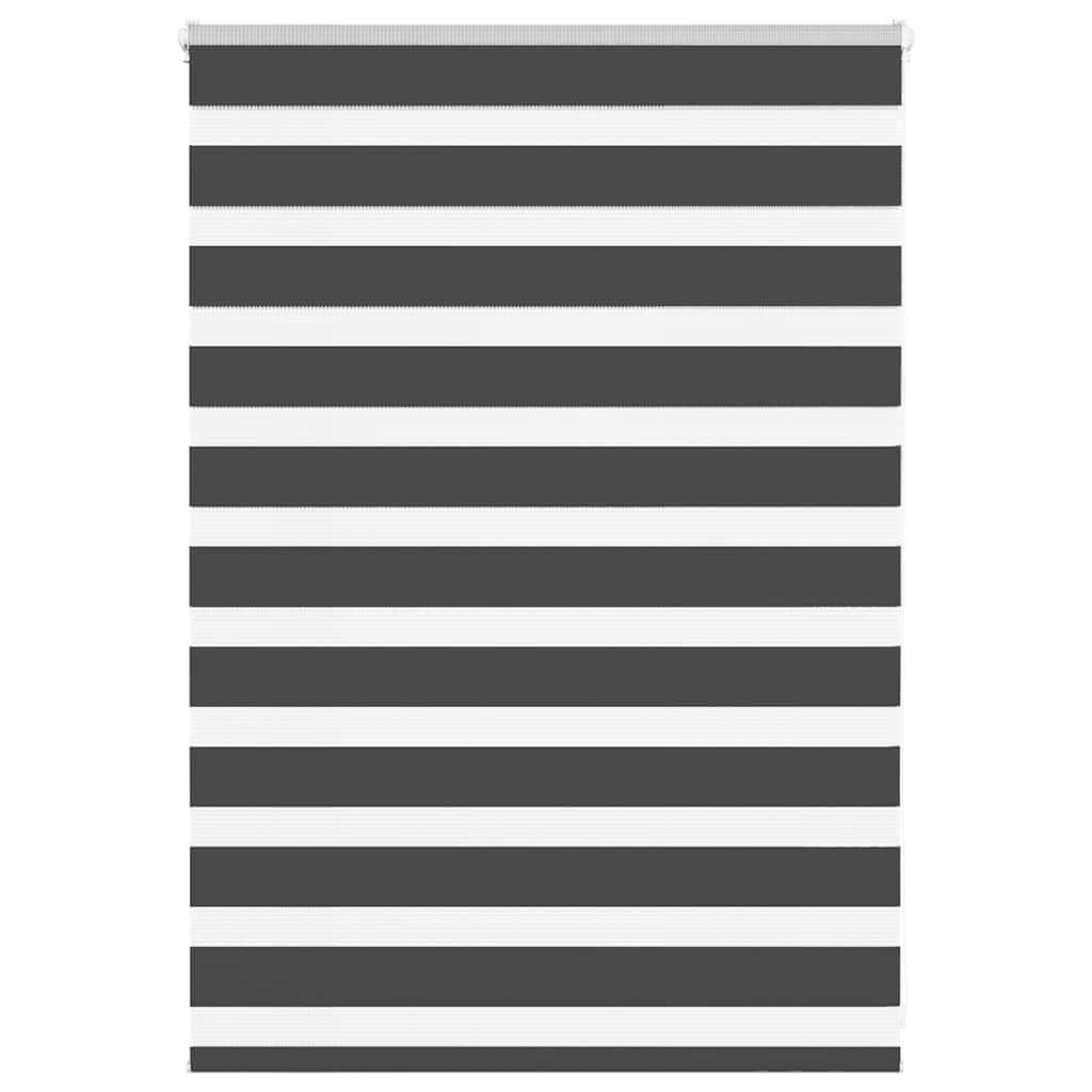 Zebra Blind Black 95x100 cm Fabric Width 90.9 cm Polyester