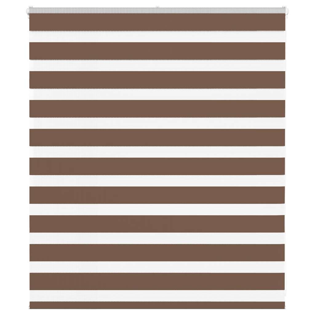 Zebra Blind Brown 135x100 cm Fabric Width 130.9 cm Polyester
