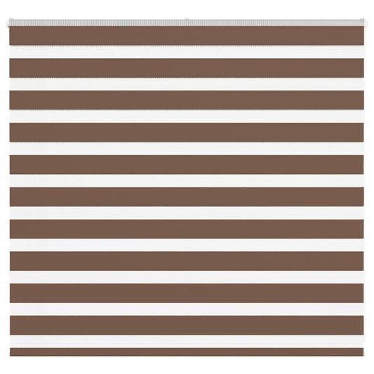 Zebra Blind Brown 165x100 cm Fabric Width 160.9 cm Polyester