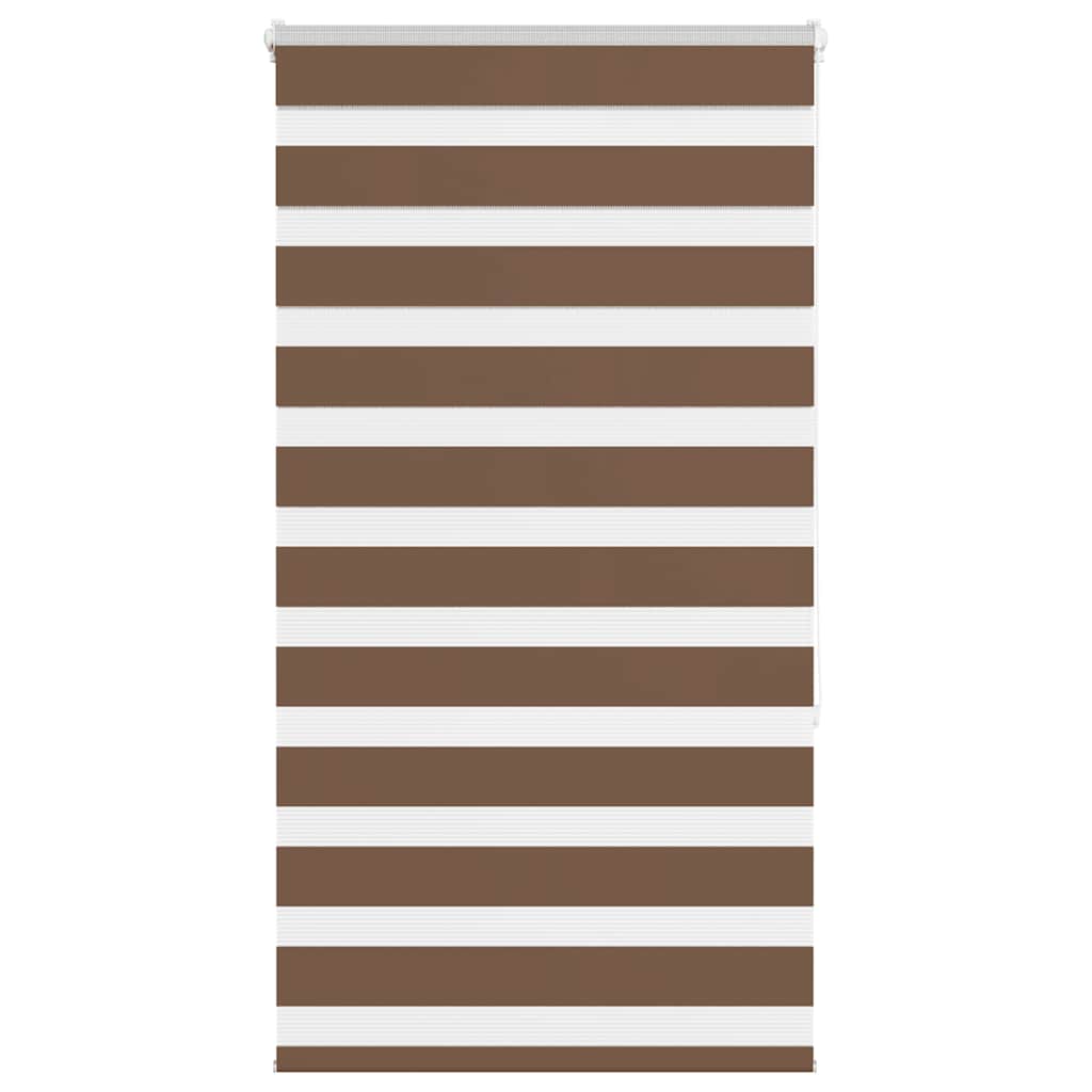 Zebra Blind Brown 80x150 cm Fabric Width 75.9 cm Polyester