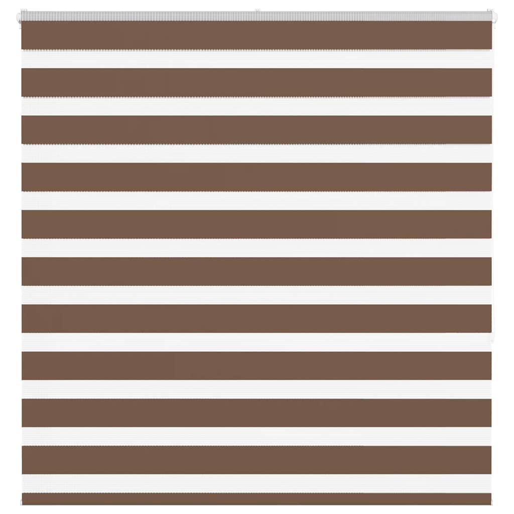 Zebra Blind Brown 140x150 cm Fabric Width 135.9 cm Polyester