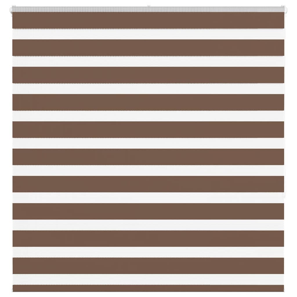 Zebra Blind Brown 150x150 cm Fabric Width 145.9 cm Polyester