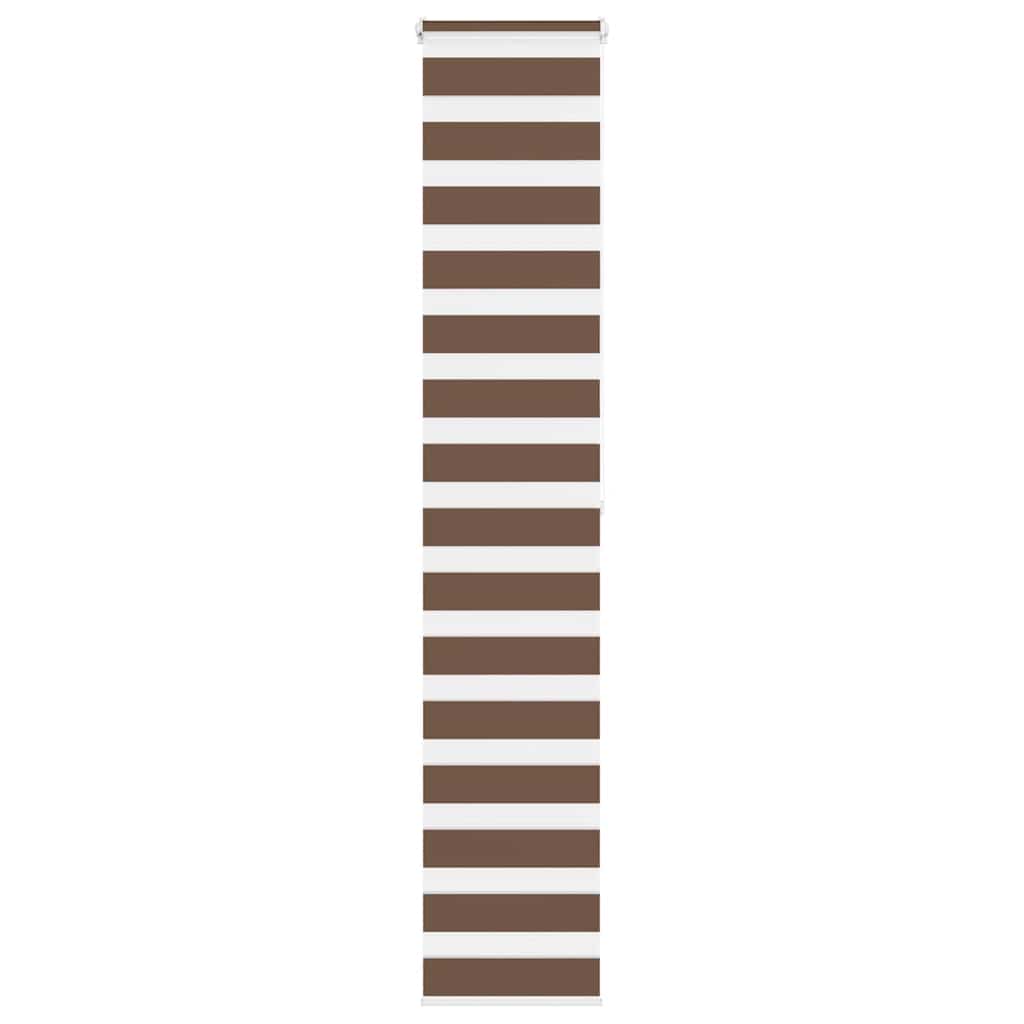Zebra Blind Brown 50x200 cm Fabric Width 45.9 cm Polyester