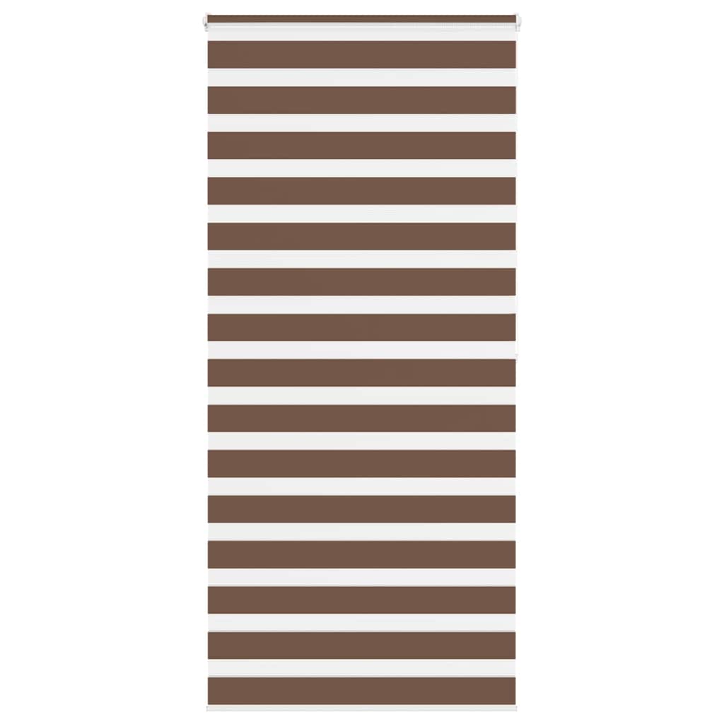 Zebra Blind Brown 95x200 cm Fabric Width 90.9 cm Polyester