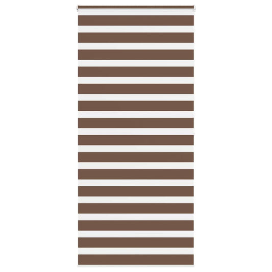 Zebra Blind Brown 95x200 cm Fabric Width 90.9 cm Polyester
