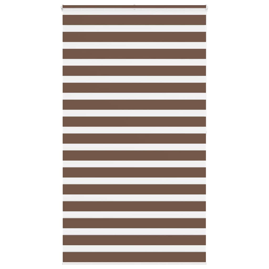 Zebra Blind Brown 130x200 cm Fabric Width 125.9 cm Polyester
