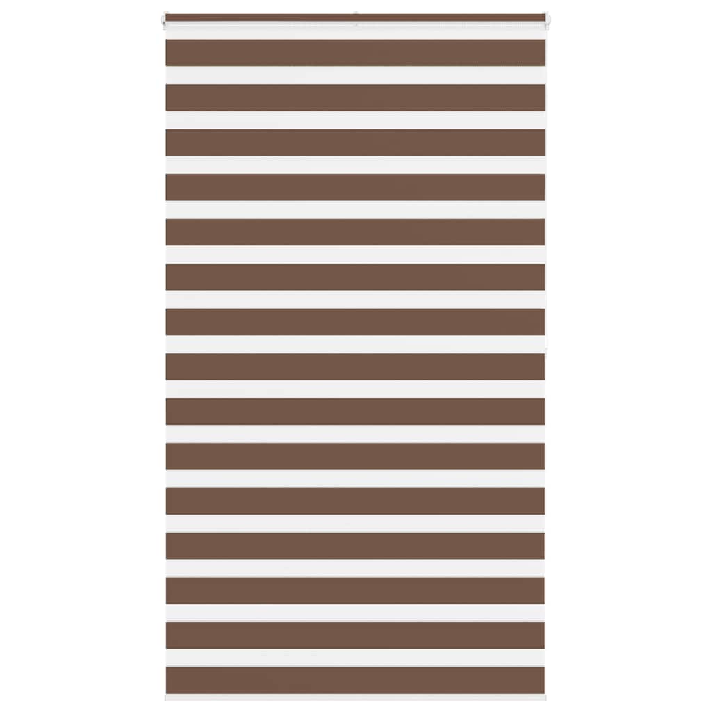 Zebra Blind Brown 135x200 cm Fabric Width 130.9 cm Polyester
