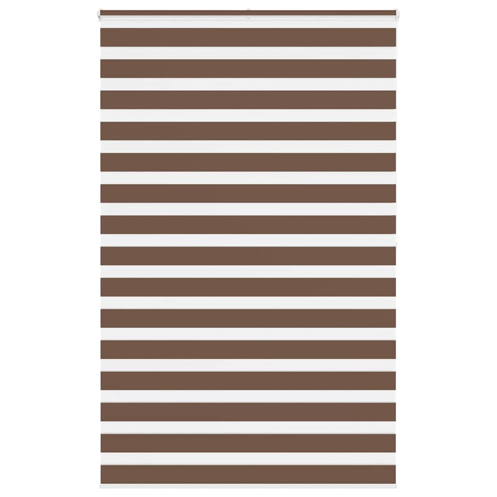 Zebra Blind Brown 145x200 cm Fabric Width 140.9 cm Polyester