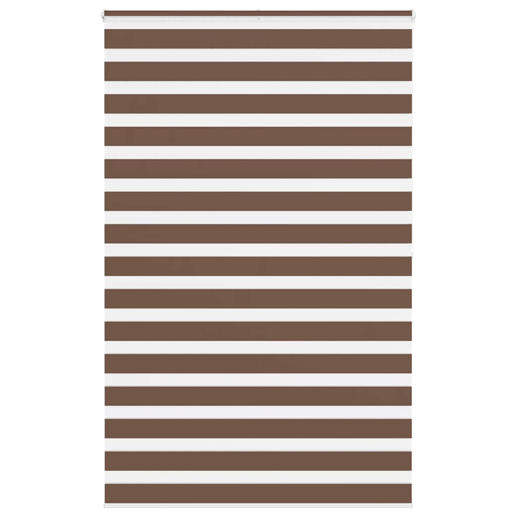 Zebra Blind Brown 150x200 cm Fabric Width 145.9 cm Polyester