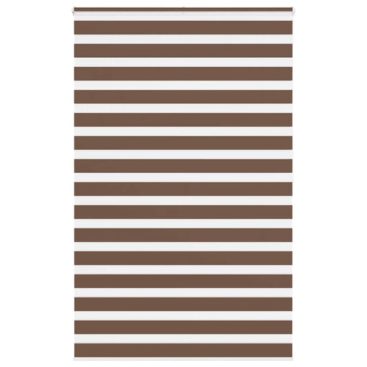 Zebra Blind Brown 150x200 cm Fabric Width 145.9 cm Polyester