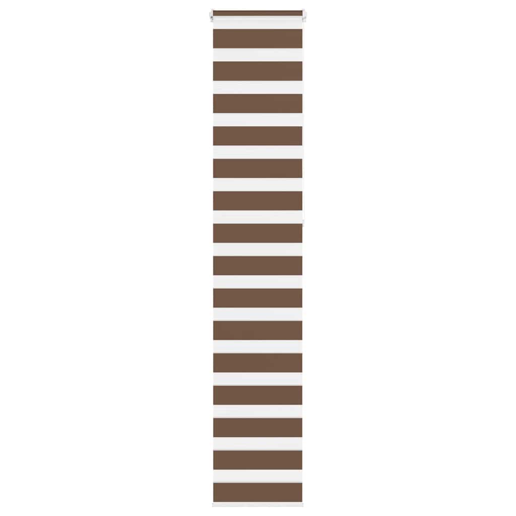 Zebra Blind Brown 50x230 cm Fabric Width 45.9 cm Polyester