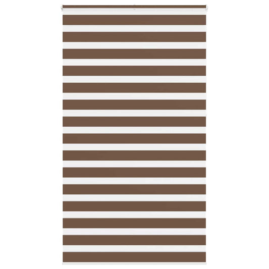 Zebra Blind Brown 130x230 cm Fabric Width 125.9 cm Polyester