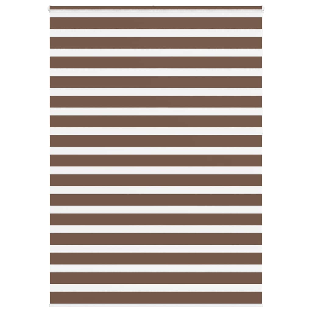 Zebra Blind Brown 155x230 cm Fabric Width 150.9 cm Polyester