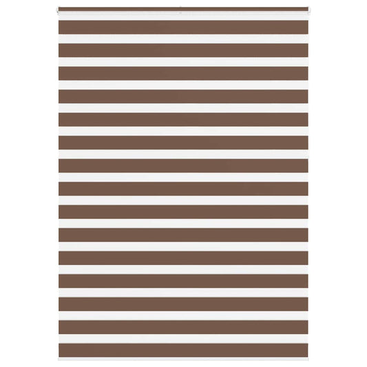 Zebra Blind Brown 155x230 cm Fabric Width 150.9 cm Polyester