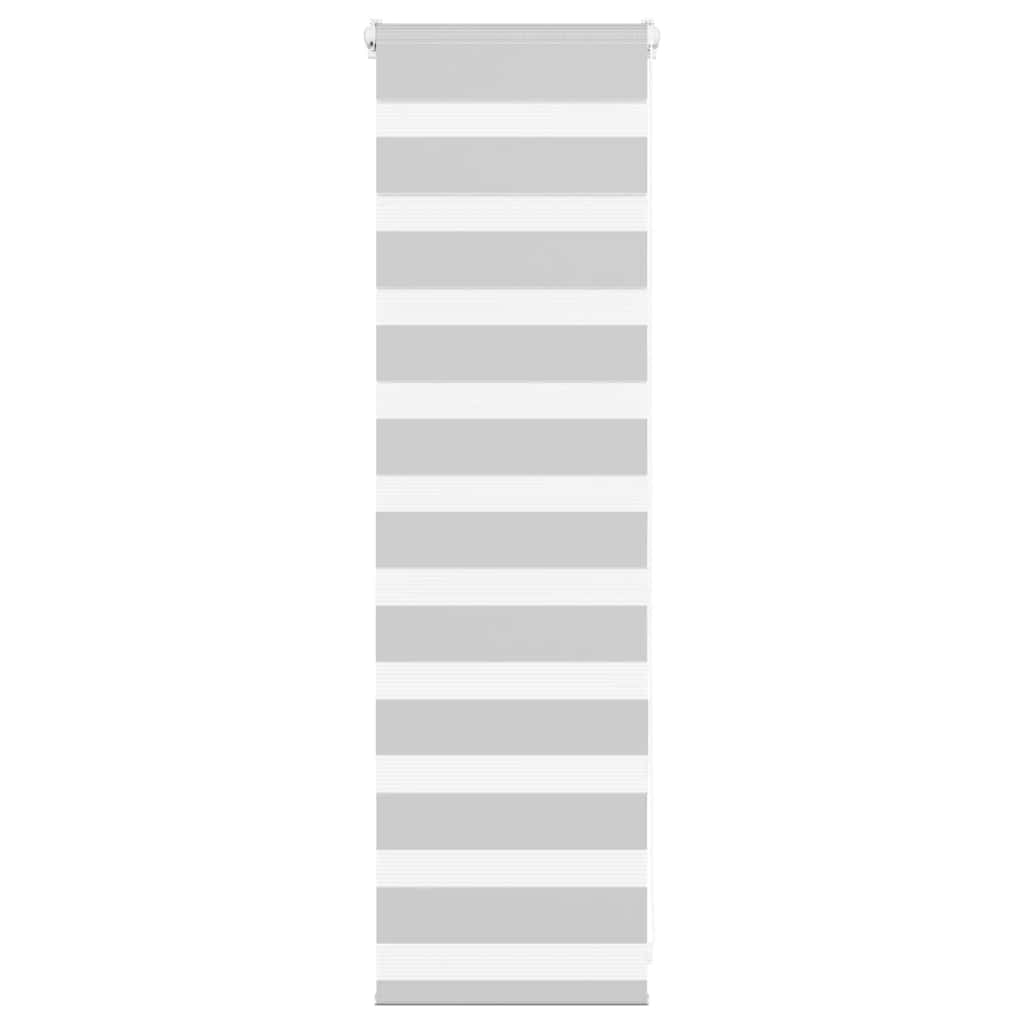 Zebra Blind Light Grey 40x100 cm Fabric Width 35.9 cm Polyester