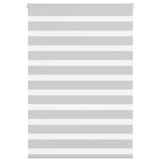 Zebra Blind Light Grey 100x100 cm Fabric Width 95.9 cm Polyester