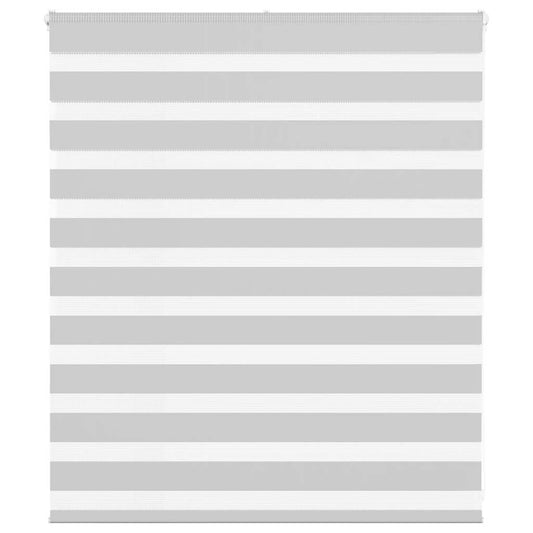 Zebra Blind Light Grey 125x100 cm Fabric Width 120.9 cm Polyester