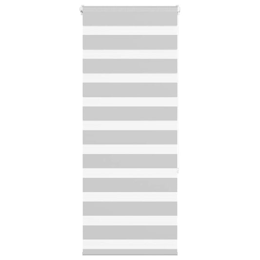 Zebra Blind Light Grey 65x150 cm Fabric Width 60.9 cm Polyester