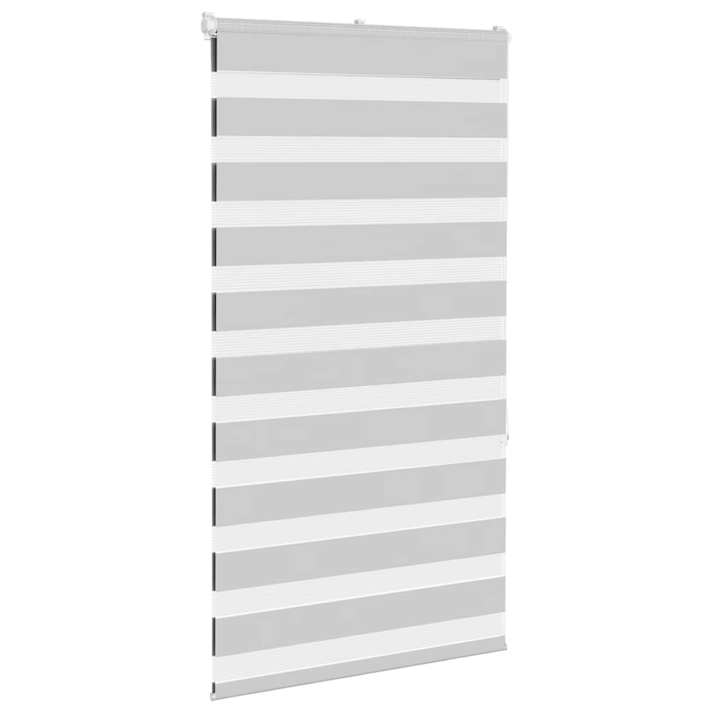 Zebra Blind Light Grey 90x150 cm Fabric Width 85.9 cm Polyester