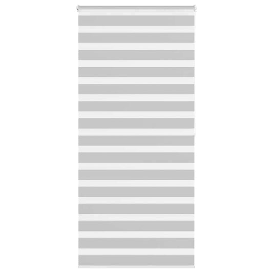 Zebra Blind Light Grey 95x200 cm Fabric Width 90.9 cm Polyester