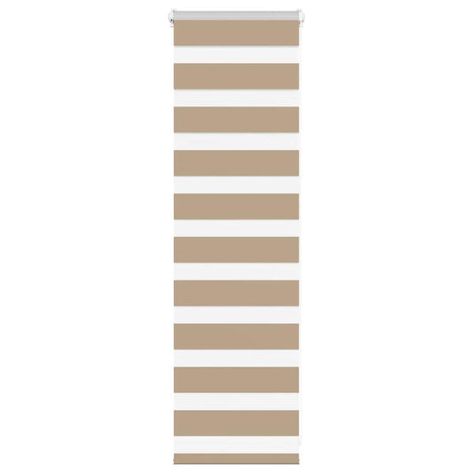 Zebra Blind Sand Brown 45x100 cm Fabric Width 40.9 cm Polyester