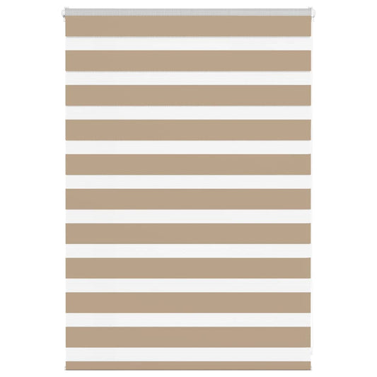 Zebra Blind Sand Brown 95x100 cm Fabric Width 90.9 cm Polyester