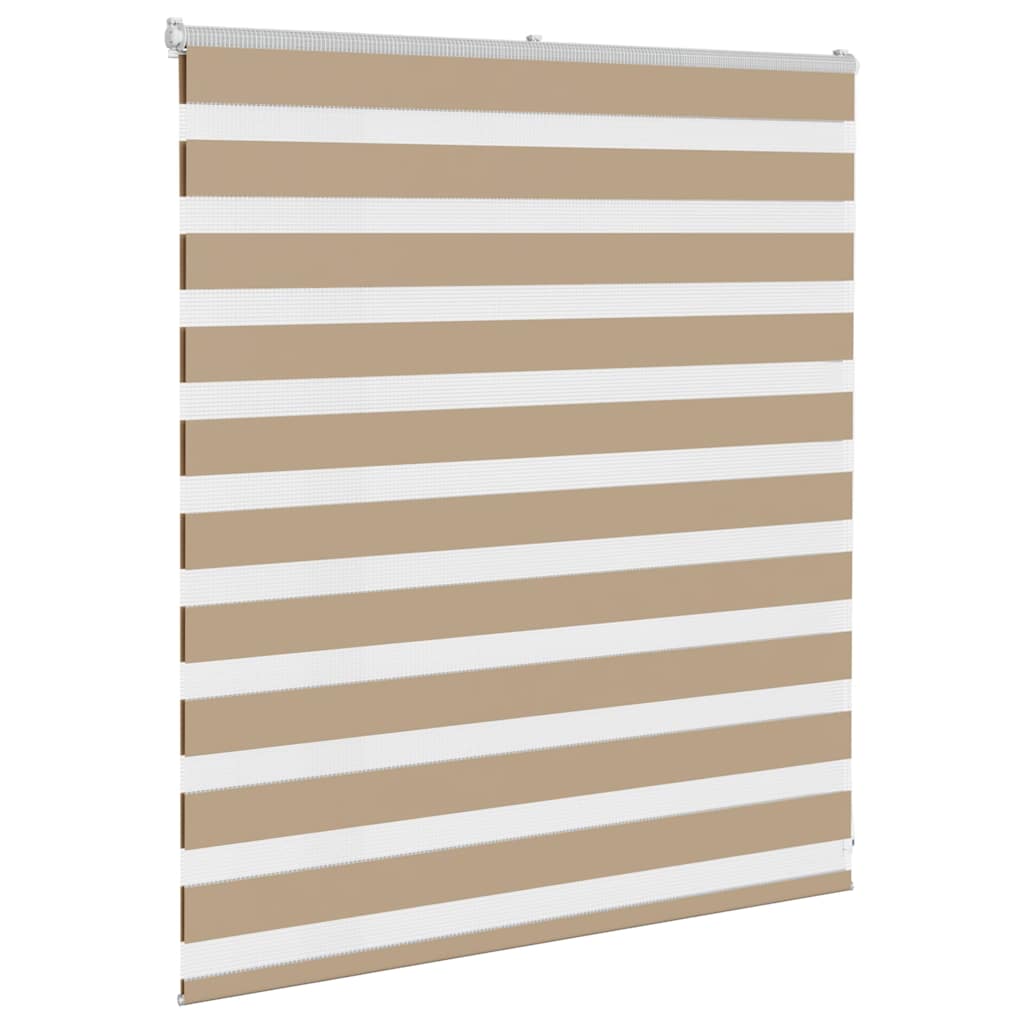Zebra Blind Sand Brown 135x100 cm Fabric Width 130.9 cm Polyester