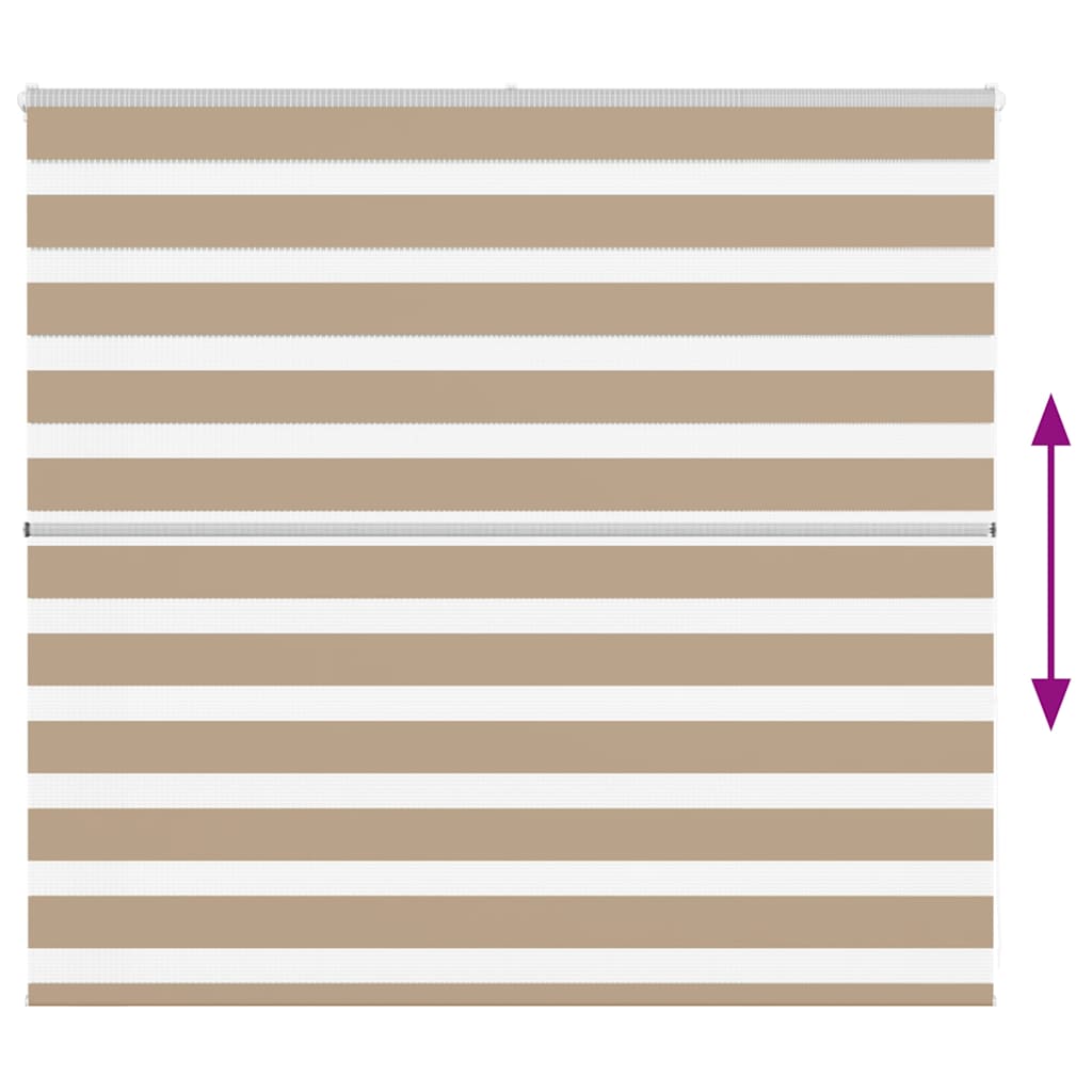 Zebra Blind Sand Brown 155x100 cm Fabric Width 150.9 cm Polyester