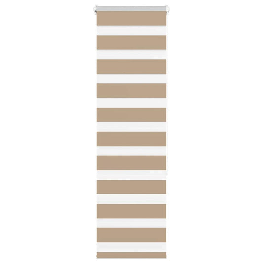 Zebra Blind Sand Brown 50x150 cm Fabric Width 45.9 cm Polyester