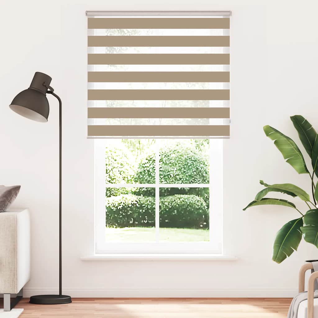Zebra Blind Sand Brown 135x230 cm Fabric Width 130.9 cm Polyester